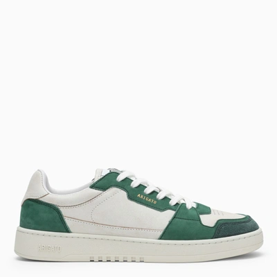 Shop Axel Arigato White And Green Dice Lo Sneakers