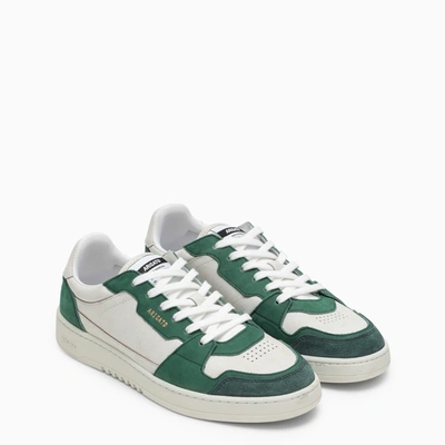 Shop Axel Arigato White And Green Dice Lo Sneakers