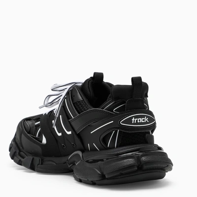 Shop Balenciaga Black And White Track Sneakers