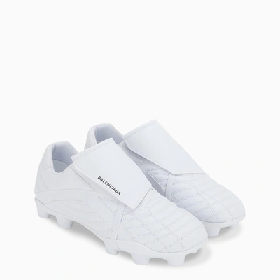 Shop Balenciaga Men's White Soccer Sneakers