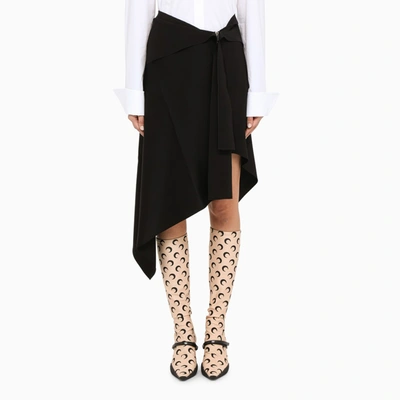 Shop Givenchy Black Asymmetric Skirt