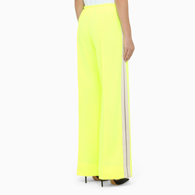 Shop Palm Angels Yellow Fluo Jogging Trousers