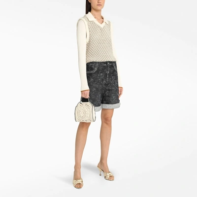 Shop Chloé Grey Denim Shorts