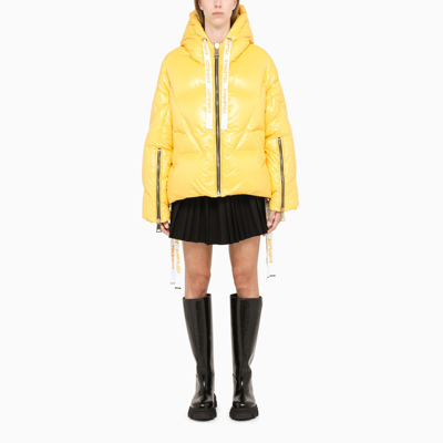 Shop Khrisjoy Yellow Khris Iconic Down Jacket