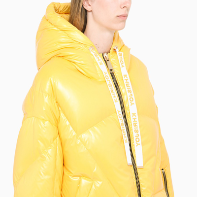 Shop Khrisjoy Yellow Khris Iconic Down Jacket