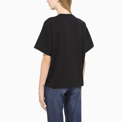 Shop Kenzo Black T-shirt With Contrasting Print