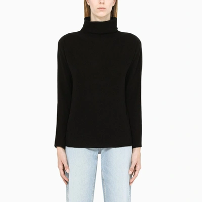 Shop Vince Black Wool And Cashmere Turtle Neck Sweater