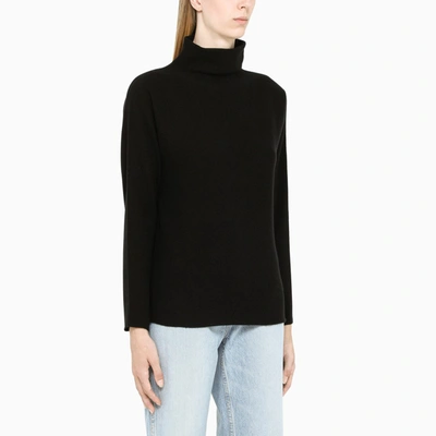 Shop Vince Black Wool And Cashmere Turtle Neck Sweater