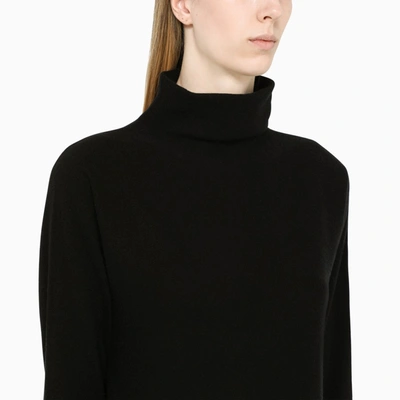 Shop Vince Black Wool And Cashmere Turtle Neck Sweater