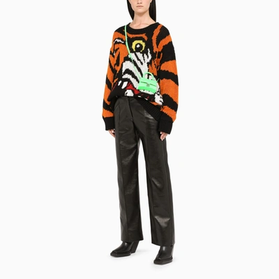Dsquared2 Tiger Sweater In Wool And Cashmere In Multicolor