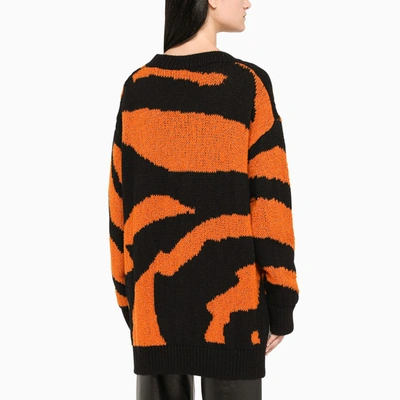 Shop Dsquared2 Multicolour Pullover With Tiger In Multicolor