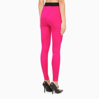 Shop Dolce & Gabbana Pink Leggings Trousers