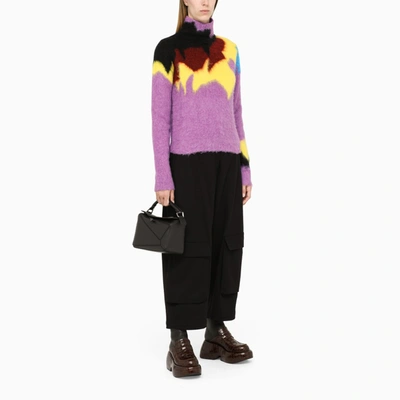 Shop Loewe Purple Crewneck Pullover In Pink