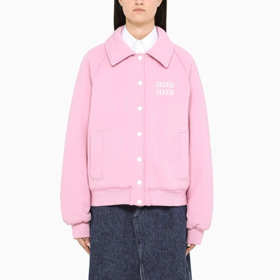 Shop Miu Miu Pink  League Sweatshirt