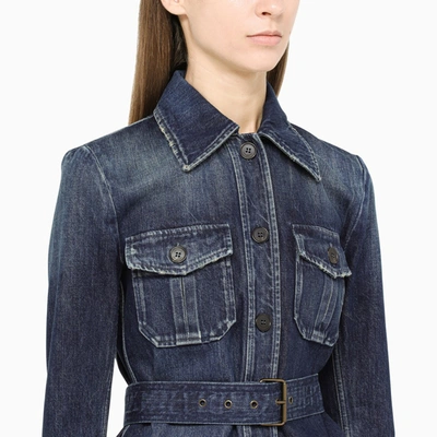 Shop Saint Laurent Jacket Denim Jacket In Blue