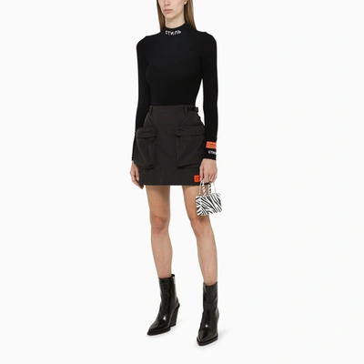 Shop Heron Preston Knitted Black Body Top