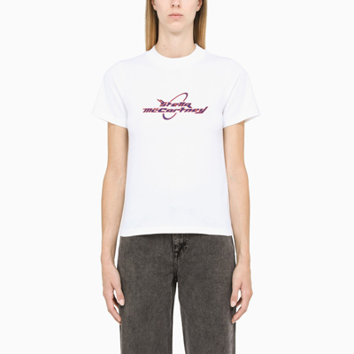 Shop Stella Mccartney White T-shirt With Logo Print