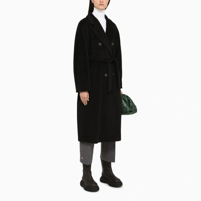 Shop Max Mara Black Madame Double-breasted Coat