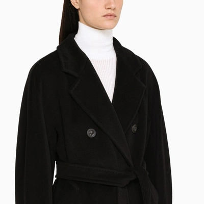 Shop Max Mara Black Madame Double-breasted Coat