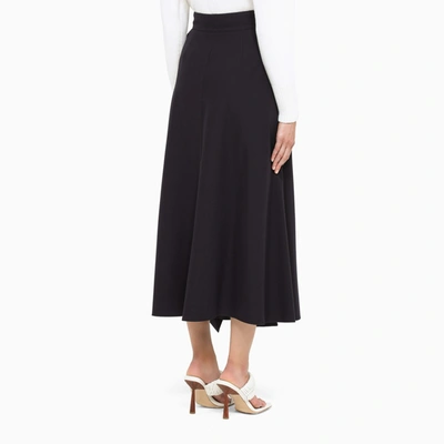 Shop Alexander Mcqueen Wallet Navy Skirt In Blue