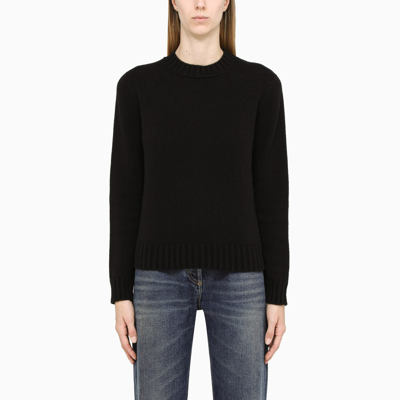 Shop Max Mara Black Crewneck Pullover