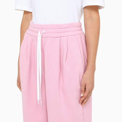Shop Miu Miu Pink Jogging Trousers