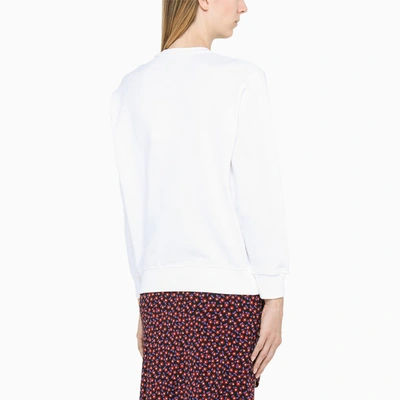 Shop Kenzo White Sweatshirt With Contrasting Embroidery