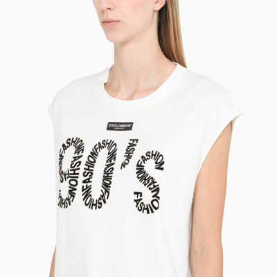 Shop Dolce & Gabbana White T-shirt With Logo-print