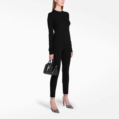 Shop Givenchy Black Stretch Knit Trousers