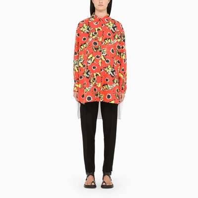 Shop Loewe Butterfly-print Long Shirt In Multicolor