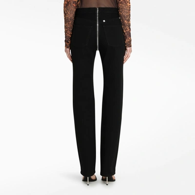 Shop Givenchy Black Zip-detail Jeans