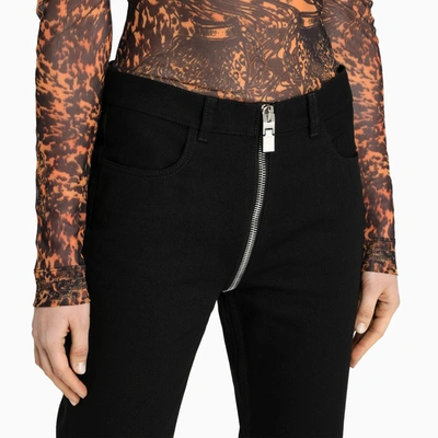 Shop Givenchy Black Zip-detail Jeans