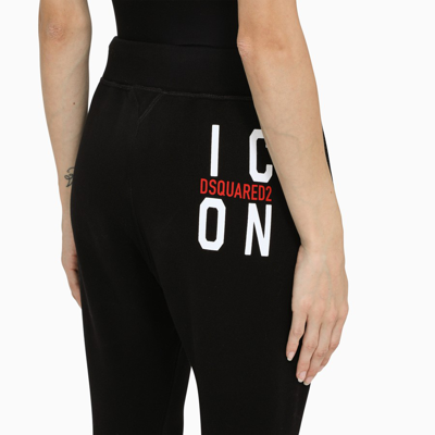 Dsquared2 Drawstring Stretch-fit Track Pants In Black
