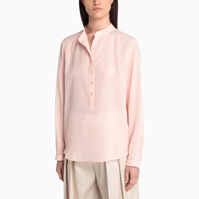 Shop Stella Mccartney Rose Pink Silk Shirt