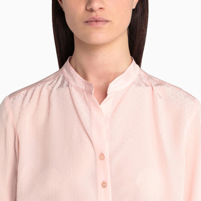 Shop Stella Mccartney Rose Pink Silk Shirt