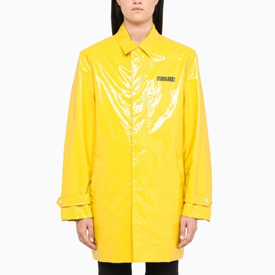 Shop Dsquared2 Yellow Niagara Falls Rain Jacket