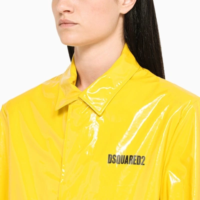 Shop Dsquared2 Yellow Niagara Falls Rain Jacket