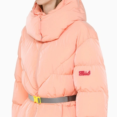 Shop Stella Mccartney Sherbet Orange Kayla Down Jacket In Pink