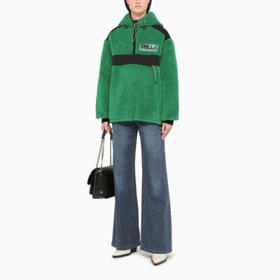 Shop Stella Mccartney Green Marlee Fleece Jacket