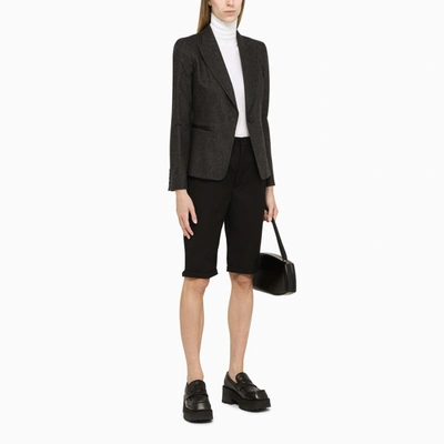 Shop Saint Laurent Black Short Trousers