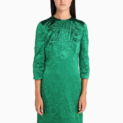 Shop Miu Miu Green Long Dress
