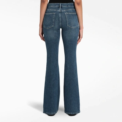 Shop Frame Blue Le High Flare Flare Jeans In Light Blue