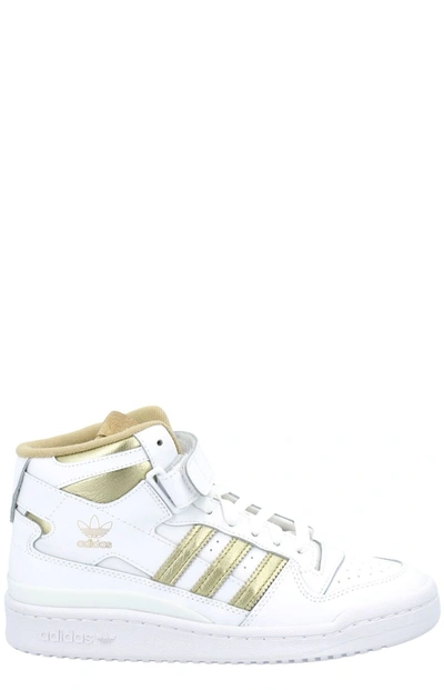 Shop Adidas Originals Forum Mid Sneakers In White