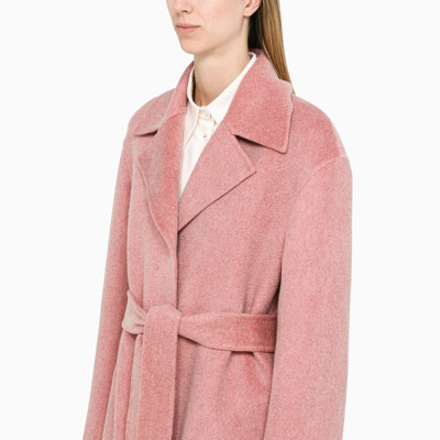 Shop Jil Sander Pink Single-breasted Coat