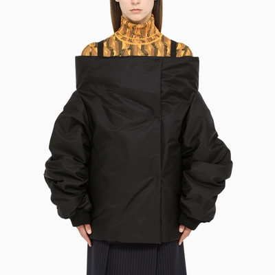 Shop Prada Black Re-nylon Quilted Jacket
