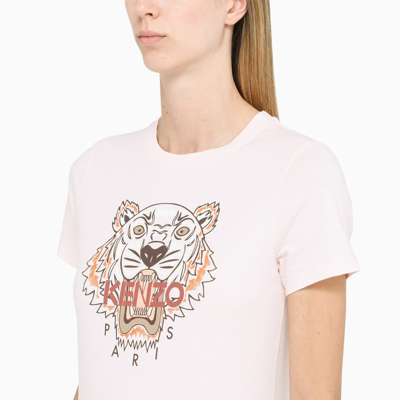 Shop Kenzo Light Pink T-shirt With Print