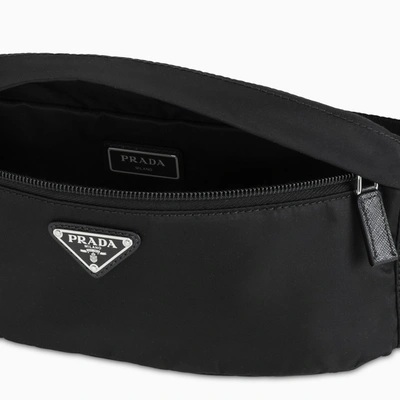 Shop Prada Black Nylon Bumbag