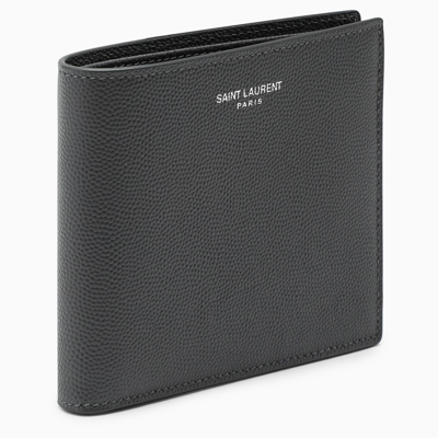 Shop Saint Laurent Dark Grey East/west Wallet