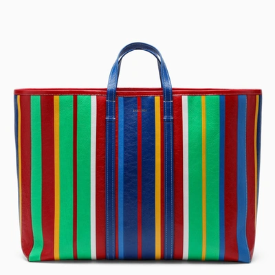 Shop Balenciaga Multicolour Barbes Large Shopping Bag In Multicolor