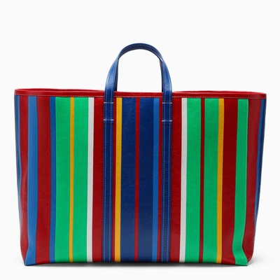 Shop Balenciaga Multicolour Barbes Large Shopping Bag In Multicolor